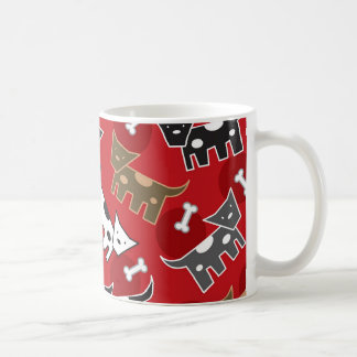 Niedlich Spaß Cartoon Gepunktet Hunde Hunde Hunde  Kaffeetasse