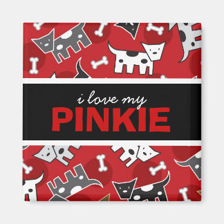 Niedlich Spaß Cartoon Gepunktet Hunde Hunde Hunde  Magnet