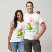 Niedlich Spaß Green Frog Valentine T - Shirt.. T-Shirt (Unisex)