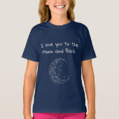 Niedlich Spaß ich Liebe Sie zum Mond und zurück T-Shirt (Vorderseite)