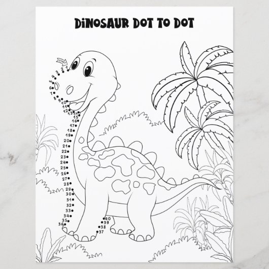 Niedlich Spaß Kinder Aktivität Dinosaurier Verbind (Vorderseite)