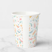 Niedlich Spaß Kinder Confetti Farbenfrohe Pastel G Pappbecher (Links)