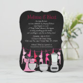 Niedlich Spaß Küche Lingerie Bridal Dusche Einladu Einladung (Stehend Vorderseite)