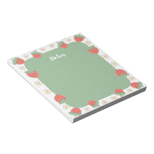 Niedlich, Spaß, modern, stilvoll, geschmackvoll, g Notizblock (angewinkelt)