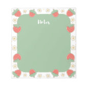 Niedlich, Spaß, modern, stilvoll, geschmackvoll, g Notizblock (Vorderseite)