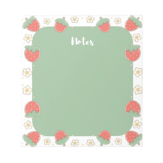 Niedlich, Spaß, modern, stilvoll, geschmackvoll, g Notizblock (Vorderseite)