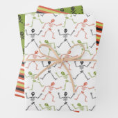 Niedlich Spaß Skeletton Halloween Geschenkpapier Set (Beispiel)