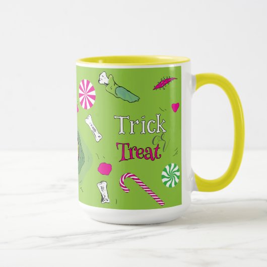 Niedlich Spaß Trick oder Behandlung! Süß Tod und B Tasse (Rechts)