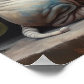 Niedlich Sphynx Cat Art Print Poster (Ecke)