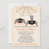 Niedlich Spider Halloween-Dusche Einladung (Vorderseite)