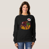 Niedlich Spider Heart Spiders Web Cobweb Arachnoph Sweatshirt (Vorne ganz)