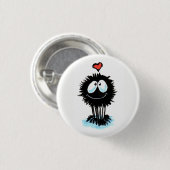 Niedlich Spider teilt die Liebe! Button (Vorne & Hinten)