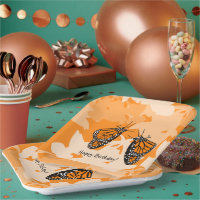 Niedlich spielend Orange Monarch Butterfliegen