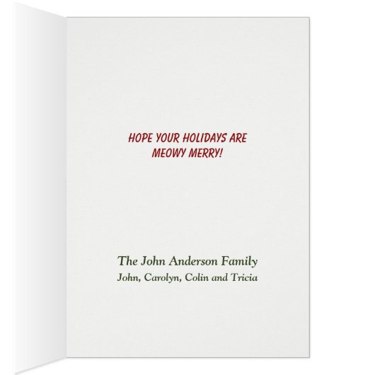 Niedlich spielend Weihnachtskatze (Innen (Rechts))