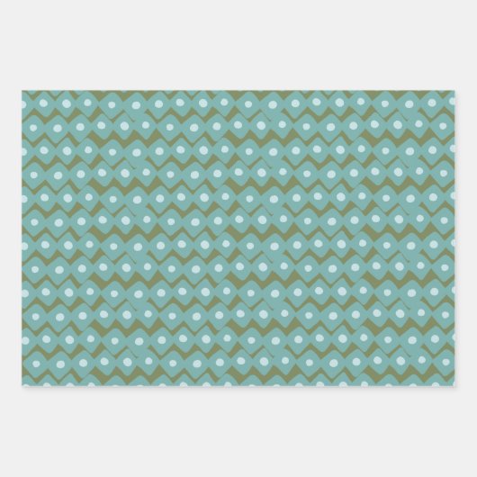 Niedlich spielende Abstrakte geometrische Formen A Geschenkpapier Set (Vorderseite)