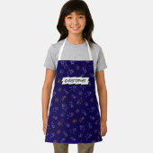 Niedlich spielende Kindermuster marineblaue indivi Schürze (Insitu)