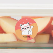 Niedlich spielerischer lieblicher Chat-Name Etiketten (Befestigt)