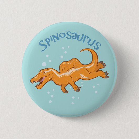 Niedlich Spinosaurus Button (Vorderseite)