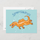 Niedlich Spinosaurus Postkarte (Vorne/Hinten)