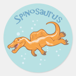 Niedlich Spinosaurus Runder Aufkleber