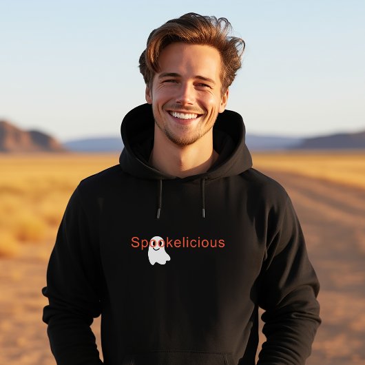 Niedlich Spookelicious Augenbrille lächelnd Geist Hoodie