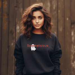 Niedlich Spookelicious Augenbrille lächelnd Geist Sweatshirt