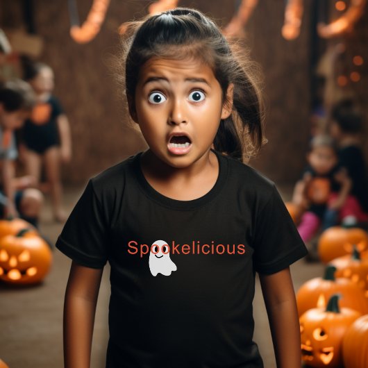 Niedlich Spookelicious Augenbrille lächelnd Geist T-Shirt