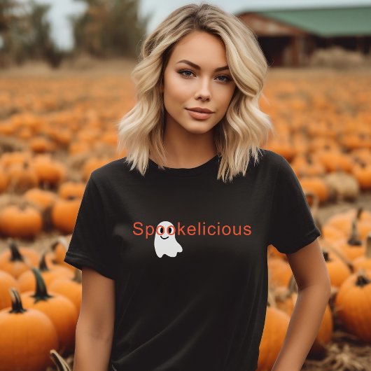 Niedlich Spookelicious Augenbrille lächelnd Geist T-Shirt