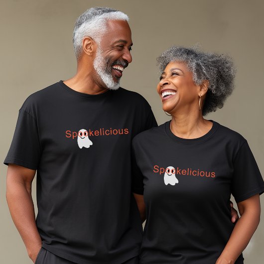 Niedlich Spookelicious Augenbrille lächelnd Geist T-Shirt