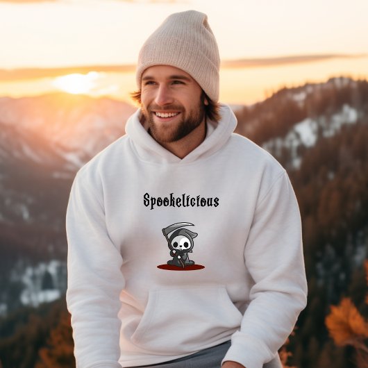 Niedlich Spookelicious Halloween Grim Sensenmann Hoodie