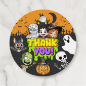 Niedlich Spooktacular Halloween Monster Spaß Danke Geschenkanhänger (Vorderseite)