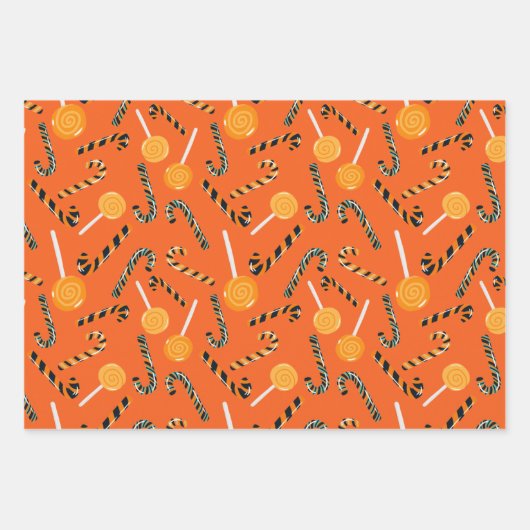 Niedlich Spooky Beängstigend Fun Halloween Muster Geschenkpapier Set (Vorderseite 2)