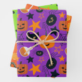 Niedlich Spooky Beängstigend Fun Halloween Muster Geschenkpapier Set (Beispiel)