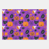Niedlich Spooky Beängstigend Fun Halloween Muster Geschenkpapier Set (Vorderseite)