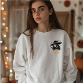 Niedlich Spooky Best friend Halloween Hexe Sweatshirt
