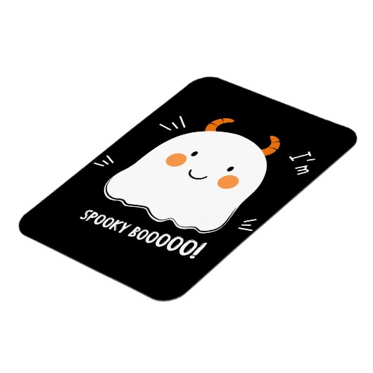 Niedlich Spooky Boo Demon Ghost Magnet (Linke Seite)