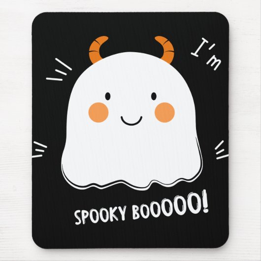 Niedlich Spooky Boo Demon Ghost Mousepad (Vorne)