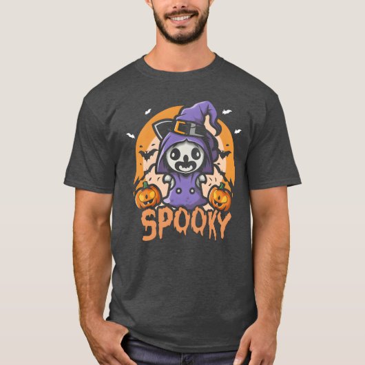 Niedlich Spooky Design Premium Freunde T-Shirt (Vorderseite)
