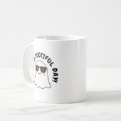 Niedlich Spooky Funny Little Ghost Playful Hallowe Kaffeetasse (Vorderseite Links)