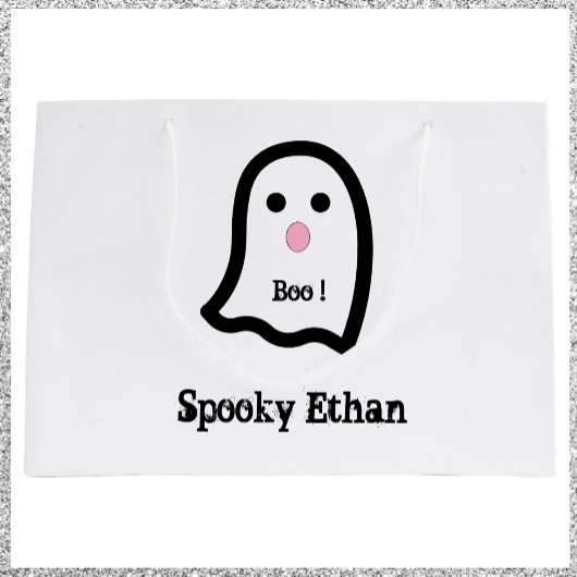 Niedlich Spooky Ghost Boo Große Geschenktüte