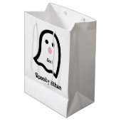 Niedlich Spooky Ghost Boo Mittlere Geschenktüte (Vorderseite Schrägansicht)