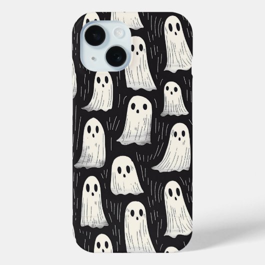 Niedlich Spooky Ghost Halloween Muster Case-Mate iPhone Hülle (Rückseite)