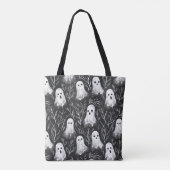 Niedlich Spooky Ghost Halloween Muster Tasche (Rückseite)