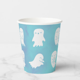 Niedlich Spooky Ghost Halloween Paper Cups Pappbecher