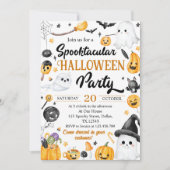 Niedlich Spooky Ghost Halloween-Party Einladung (Vorderseite)