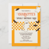 Niedlich Spooky Ghost Halloween Teen Geburtstag Einladung (Vorderseite)