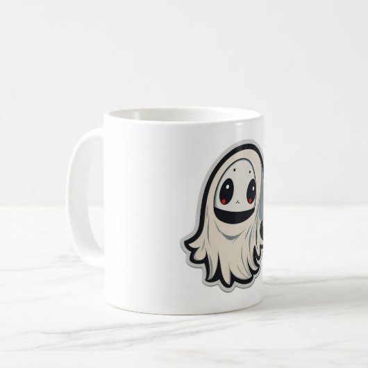 Niedlich Spooky Ghost Kaffeetasse (Vorderseite Links)