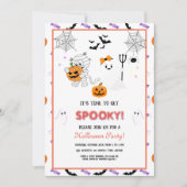 Niedlich Spooky Ghost Mummy Happy Halloween Party Einladung (Vorderseite)