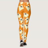 Niedlich Spooky Ghosts Pattern Halloween Fun Kawai Leggings (Rückseite)