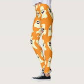 Niedlich Spooky Ghosts Pattern Halloween Fun Kawai Leggings (Links)